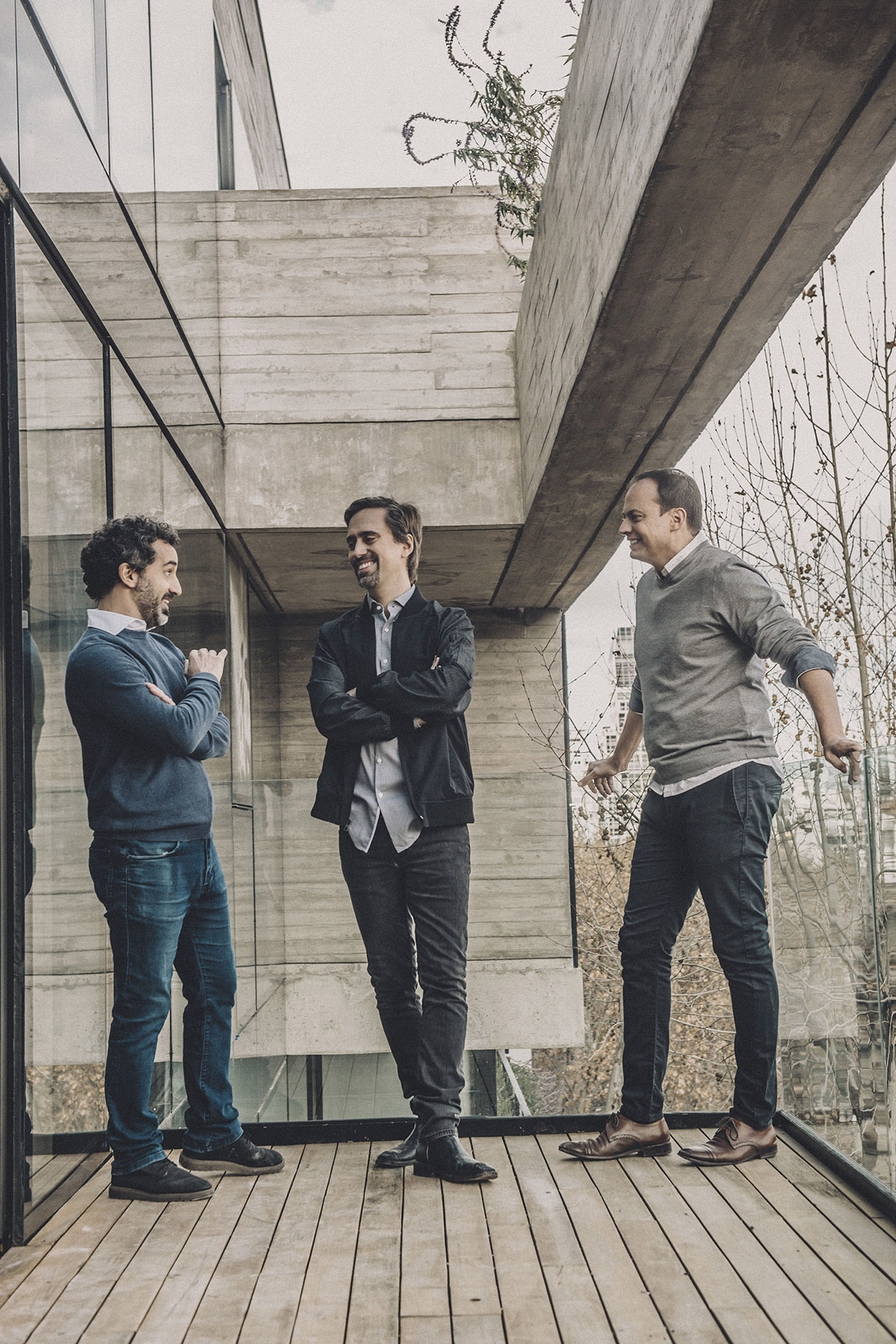 Federico Azubel, Ignacio Trabucchi y Walter Viggiano, socios de ATV.